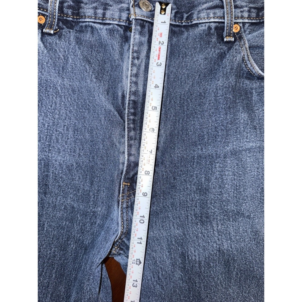 Levi Jeans 550 Mens 42x30 Relaxed Fit Medium Wash Straight Leg Classic - Picture 7 of 10